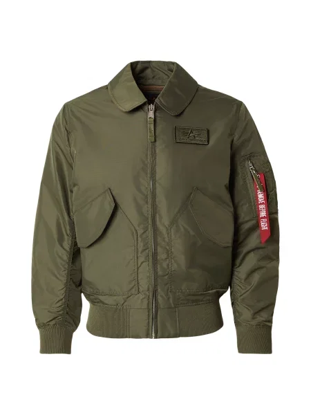 ALPHA INDUSTRIES Prehodna jakna TT oliva rdeča