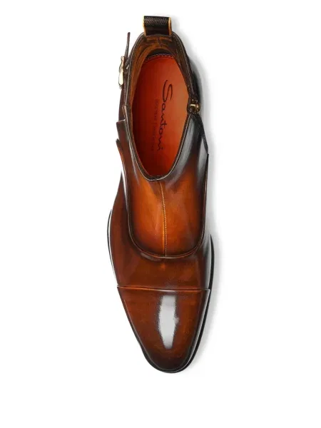 Botine Santoni din piele maro