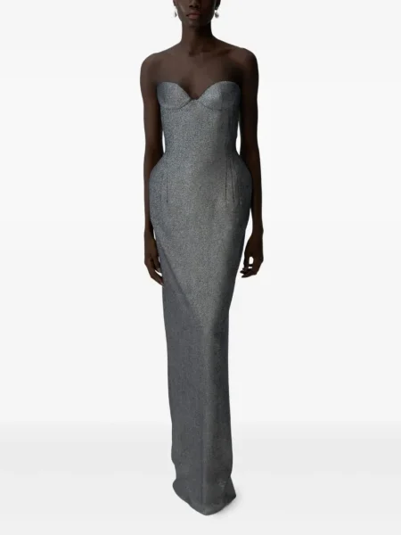 Rochie Magda Butrym de costum gri