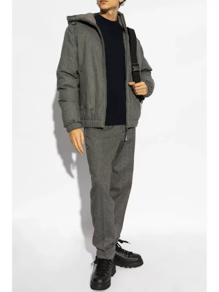 Geacă cu puf Moncler gri