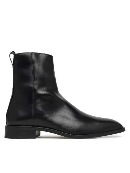 Calvin Klein Cizme Slim Clean Zip Boot Lth negru