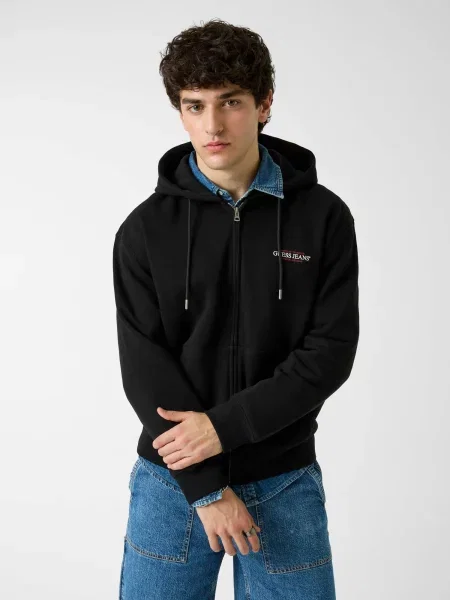 Guess Jeans Hanorac American Tradition negru