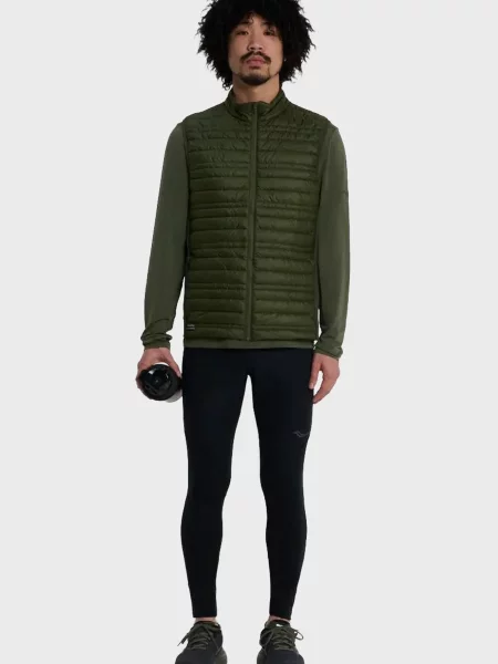 Утеплений жилет Saucony зелений