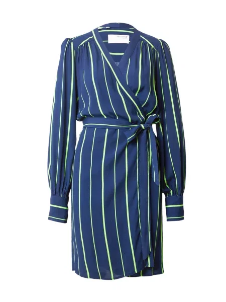 SELECTED FEMME Rochie MINNA-ALVA marin / verde măr albastru