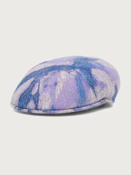 Căciulă Kangol de lână tie dye cu legături albastru