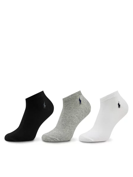 Polo Ralph Lauren Ponožky Ghost Ped šedý melír / černá bílá