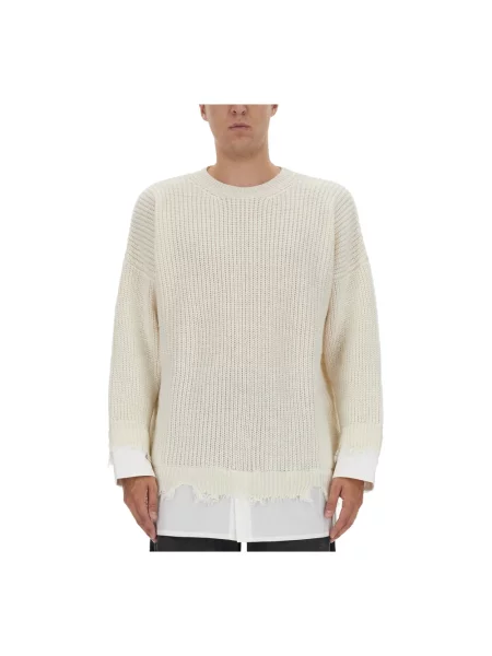 Sweter Mm6 Maison Margiela beżowy