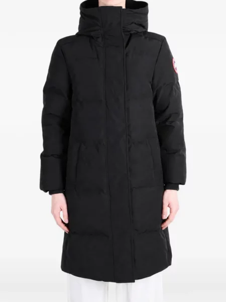 Palton Canada Goose cu glugă negru