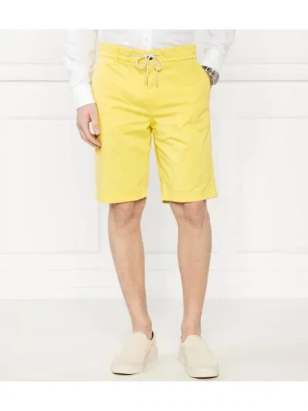 BOSS ORANGE Pantaloni scurți Chino | Tapered fit galben