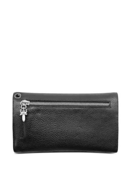 Kožni novčanik Chrome Hearts s uzorkom srca crna