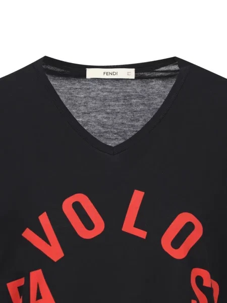 Tricou Fendi cu imagine negru