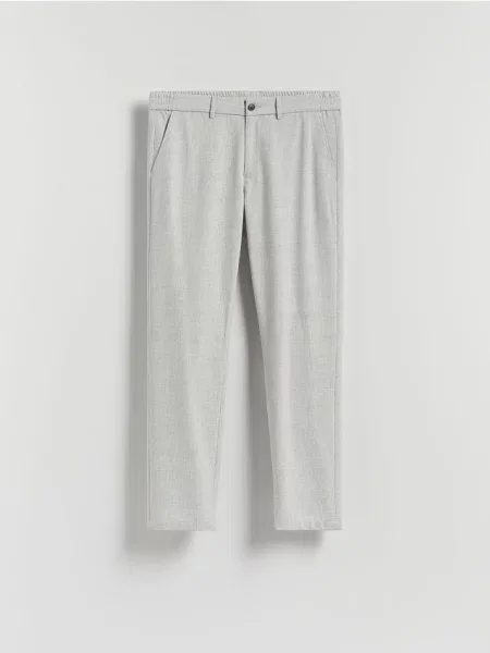 Reserved Pantaloni chino slim cu adaos de deschis gri