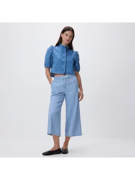 Reserved Džíny culottes modrá