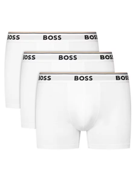 BOSS Orange Boxer trumpikės Power ruda / sidabro pilka / juoda balta