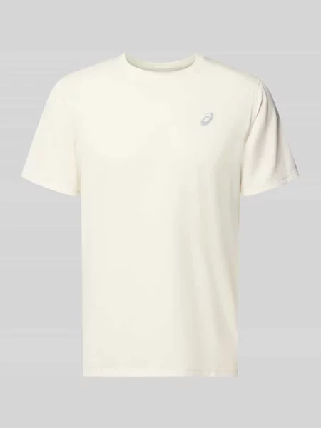 T-shirt o kroju regular fit z nadrukiem z logo Asics biała