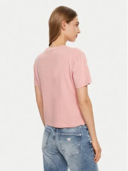 Guess Jeans Póló Regular Fit rózsaszín
