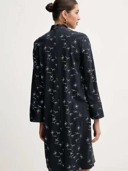 Max Mara Leisure sukienka granatowy mini rozkloszowana