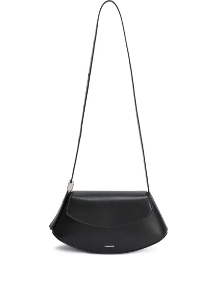 Geanta de piele Jil Sander din piele negru