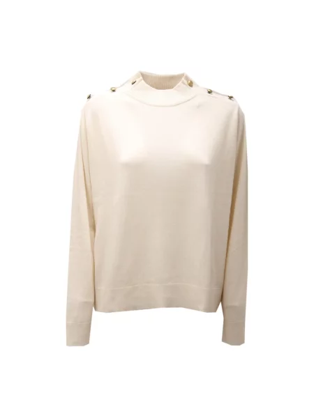 Dzianinowy sweter Michael Kors biały