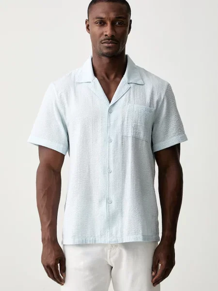 BOSS cămașă pentru bărbați cu Relax_Shirt albastru