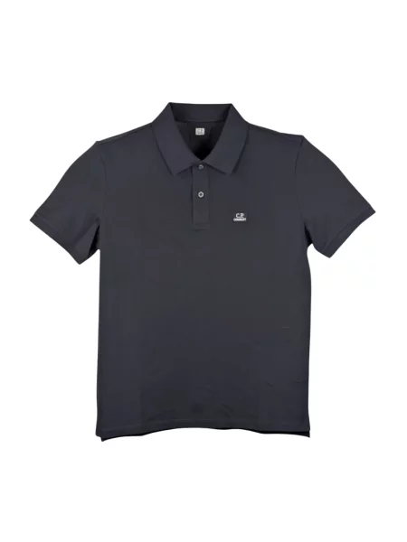 Koszulka polo C.p. Company z krótkim rękawem niebieska