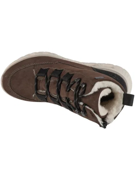 Sneakerși Rieker cu șireturi maro