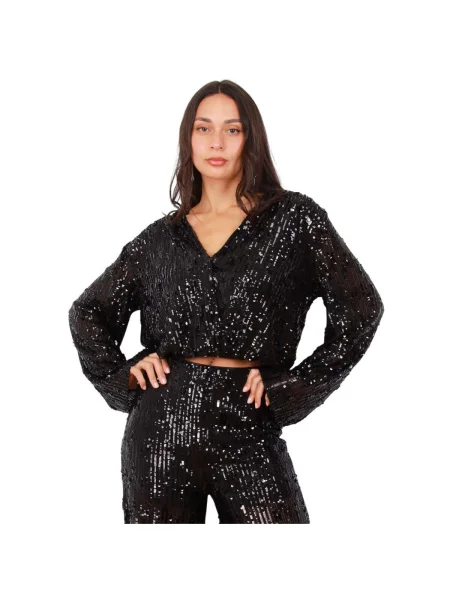 Top La Modeuse negru