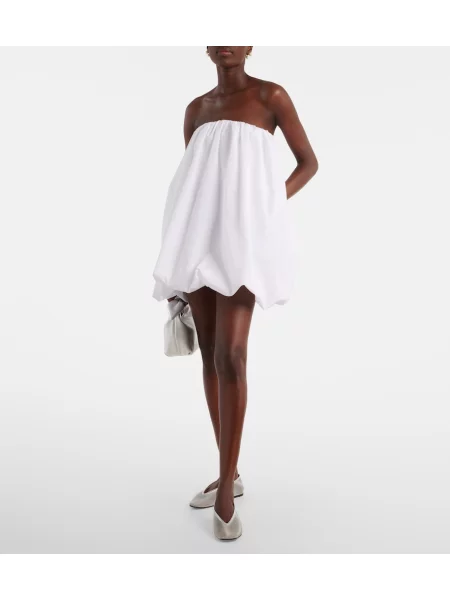 Rochie Patou fără bretele alb