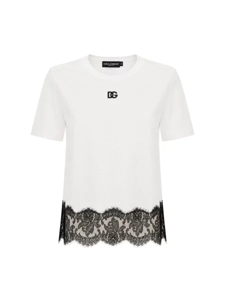Koszulka Dolce And Gabbana z dżerseju biała