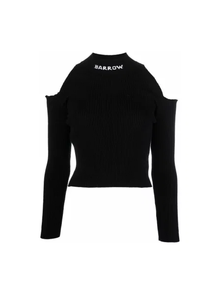 Dzianinowy sweter Barrow czarny