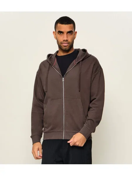 HUGO Hanorac Dapozip | Relaxed fit maro
