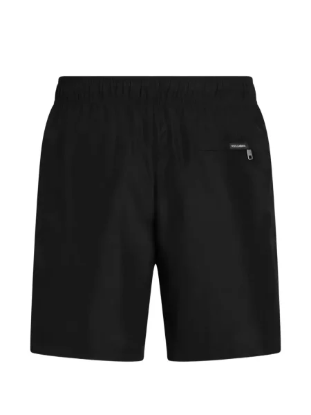 Slip de baie Dolce & Gabbana din canvas negru