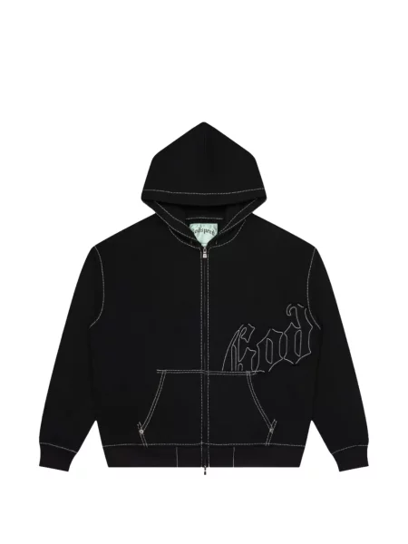 Hanorac cu glugă Godspeed cu autograf negru