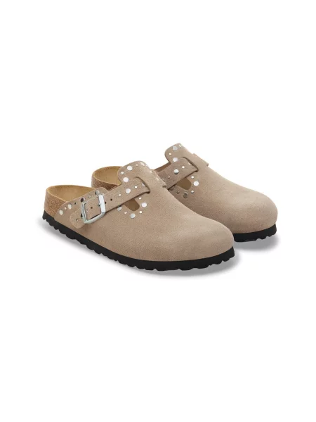 Mokasíny Birkenstock se cvočky béžové