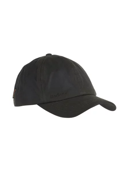 Barbour czapka z daszkiem gładka zielony