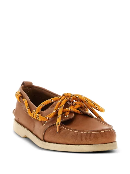 Kožne loaferice Golden Goose smeđa