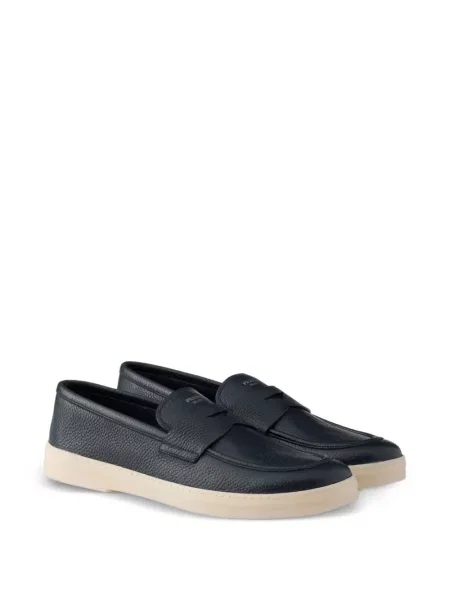 Pantofi loafer Prada din piele albastru