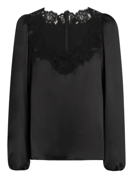 Top Dolce & Gabbana din dantelă negru