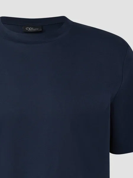 S.Oliver BLACK LABEL Tričko námornícka modrá čierna