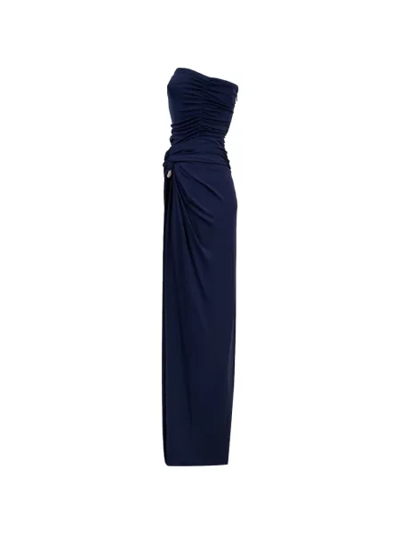 Rochie Simkhai drapată fără bretele albastru