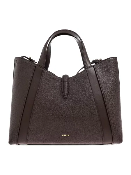Shopperka Furla skórzana brązowa