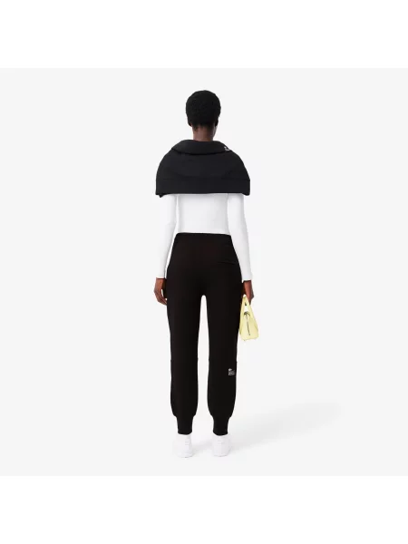 Зауженные спортивные штаны Lacoste черные