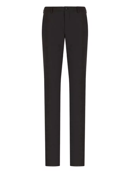 Pantaloni Giorgio Armani de lână negru