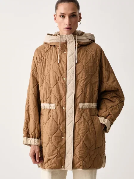 Weekend Max Mara jachetă reversibilă pentru femei WKDALCAMO bej