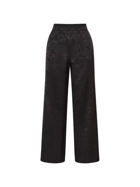 Pantaloni Maliparmi din jacard evazate negru