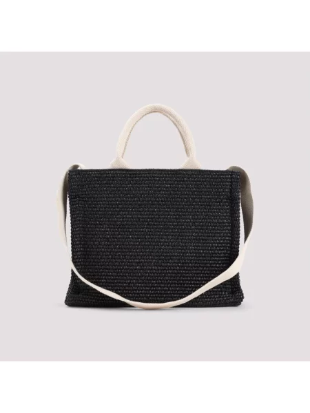 Shopperka Marni z logo czarna