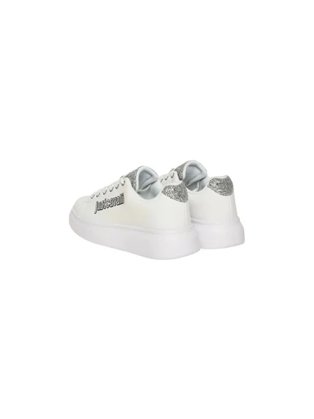 Just Cavalli sneakers din piele alb