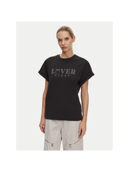 PINKO T-shirt Torcetti Regular Fit crna