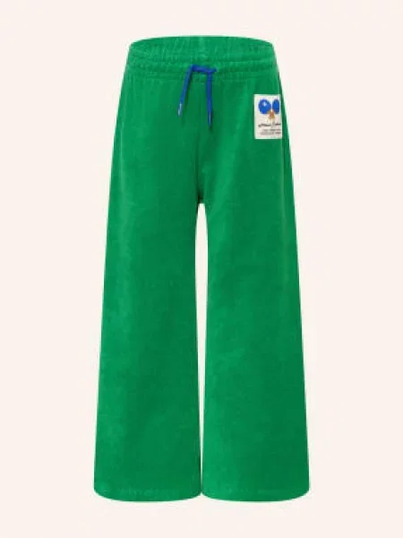 Mini Rodini Froté Kalhoty Ve Stylu Joggingových Kalhot zelená
