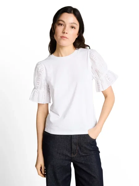 TOM TAILOR DENIM Tricou alb